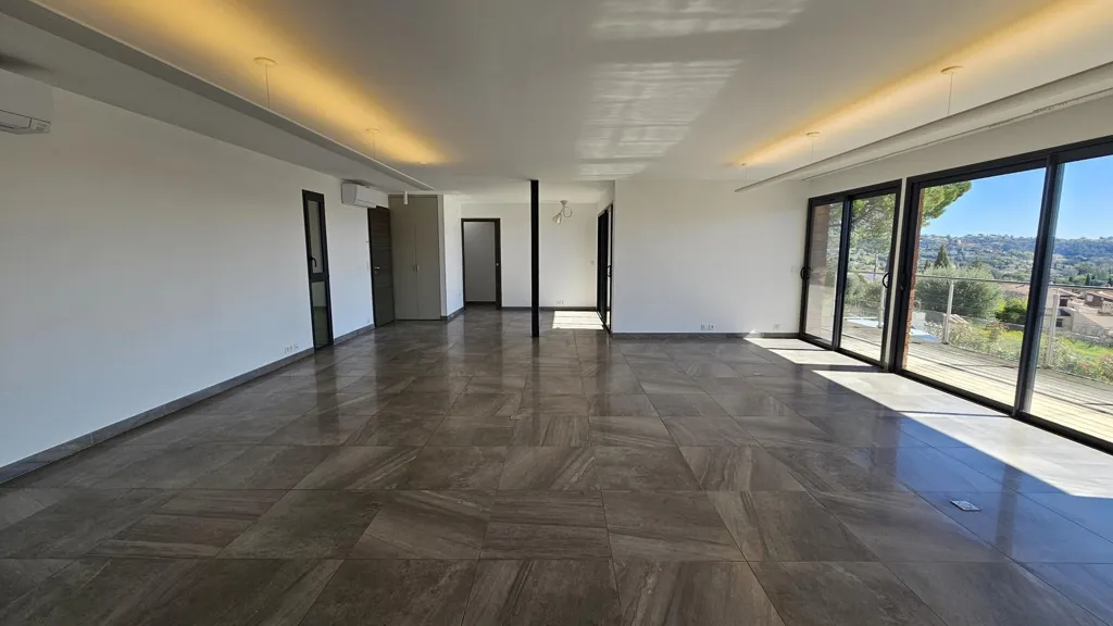 Living Room - Contemporary House with Hill Views in La Colle-sur-Loup