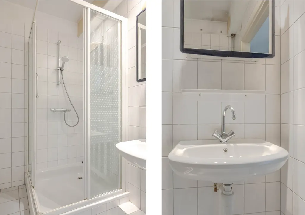 Bathrooms - 4-Bedroom Flat with Panoramic View in Rotterdam