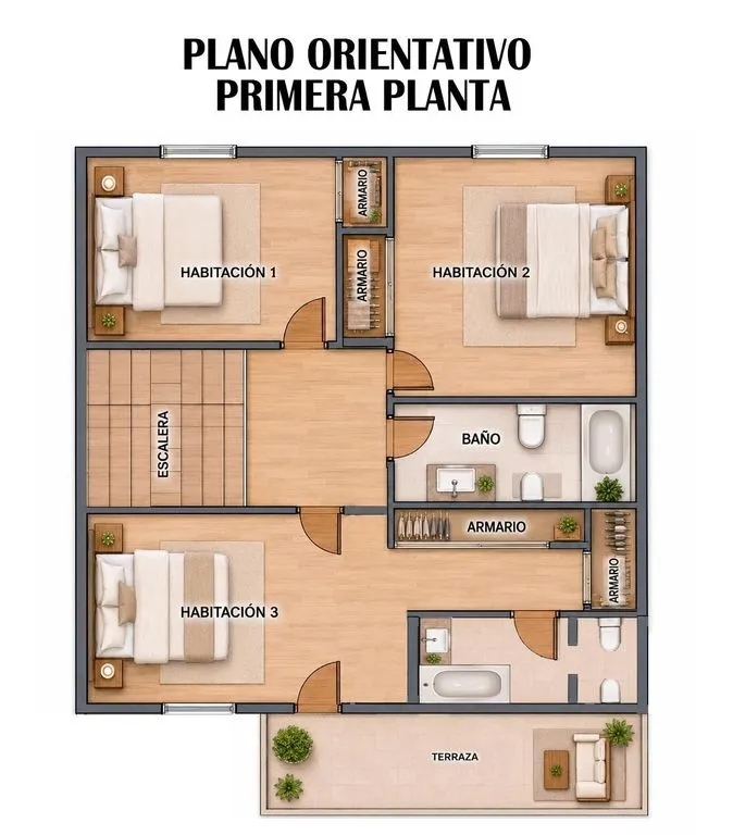 Plaan - Terraced House with Pool in Hospital