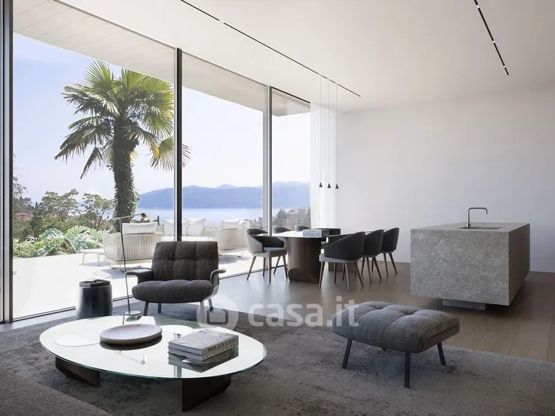 Living Room - Modern Villa with Lake View in Verbania