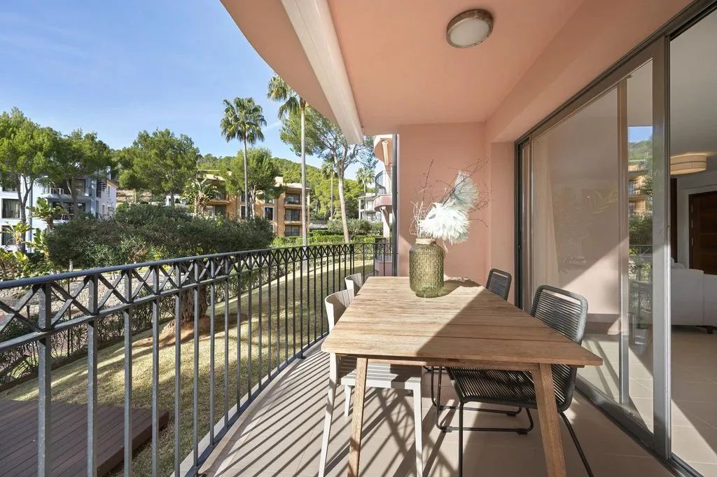 Balcony - Luxury Ground Floor Flat with Garden in Camp de Mar