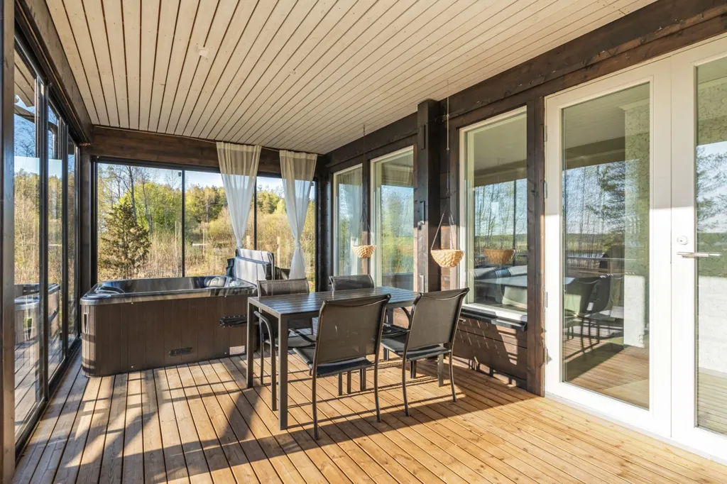 Terrace - Cottage with Sauna in Ridasjärvi