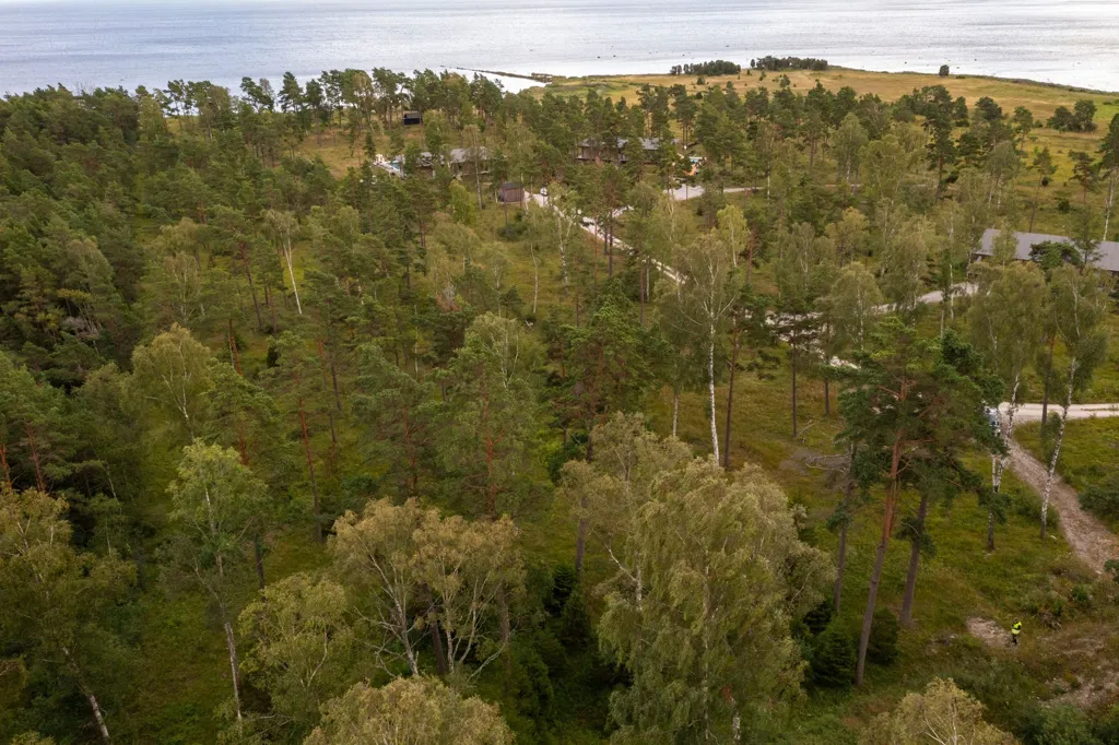Õhuvaade - Plot with Sea View in Boge Friggars