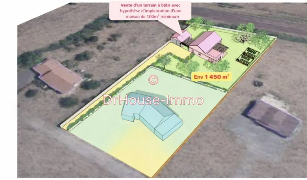 Plaan - Arborated Plot with Private Entry in Moncé-en-Belin