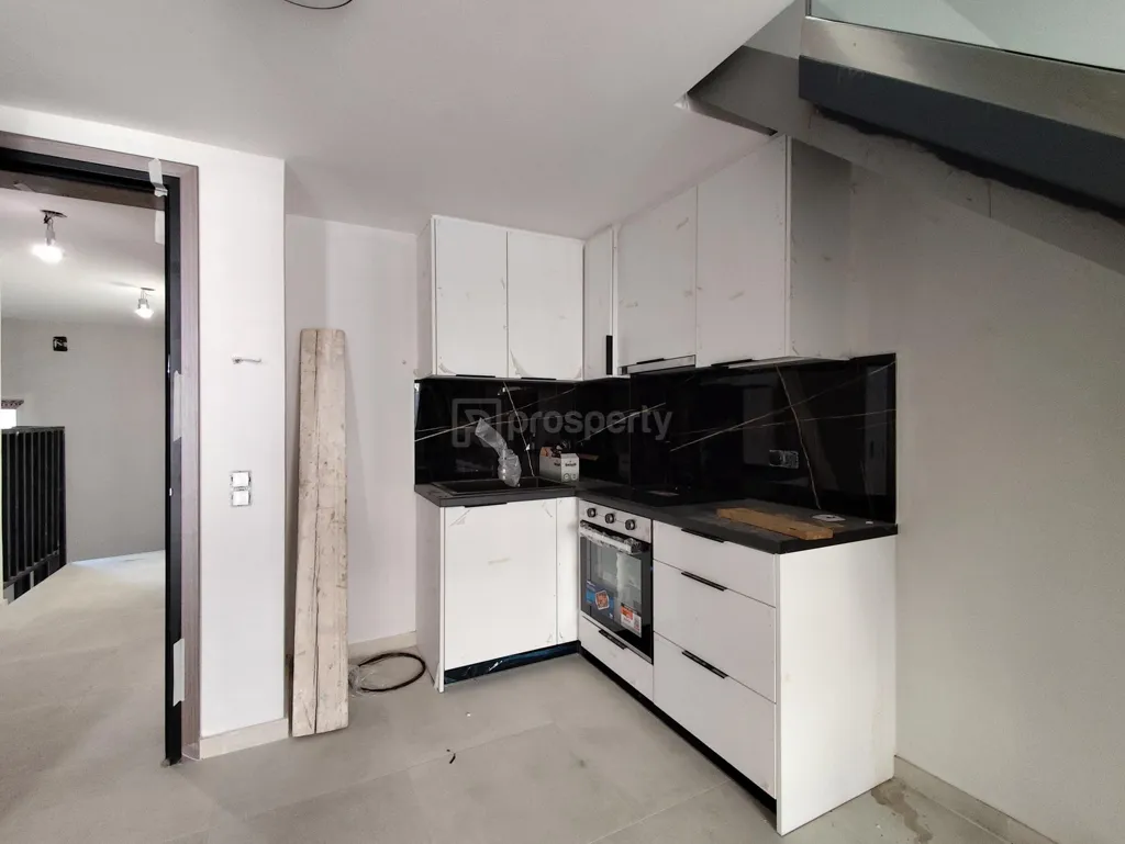 Köök - Modern Loft with Balcony in Patra City Centre