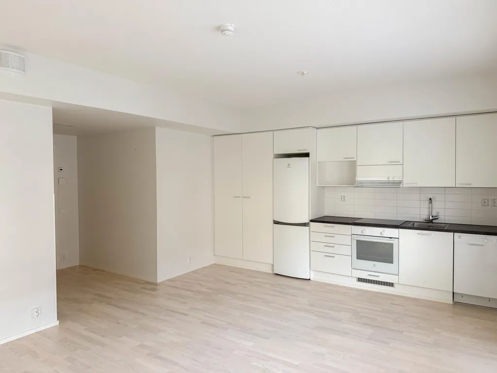 Kitchen - Modern Flat with Private Garden in Tampere Centre