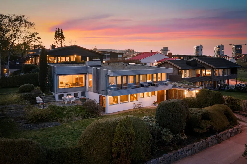 Vue aérienne - Architect-Designed Villa with Seafront in Boganesstraen