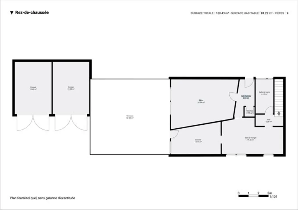 Planimetria - Spacious House with Terrace in Tamines