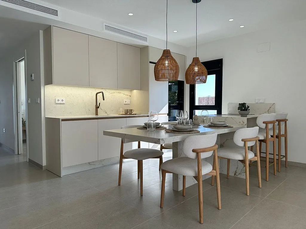 Köök - Luxury Semidetached House with Pool in Santiago de la Ribera