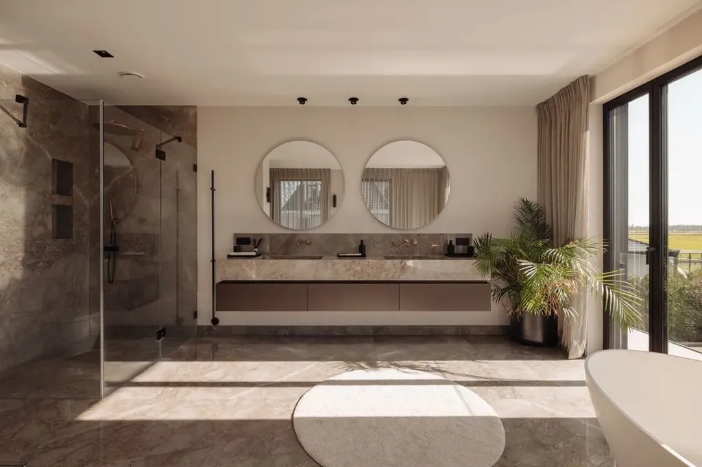 Bathrooms - Villa with River View on Amsteldijk Noord
