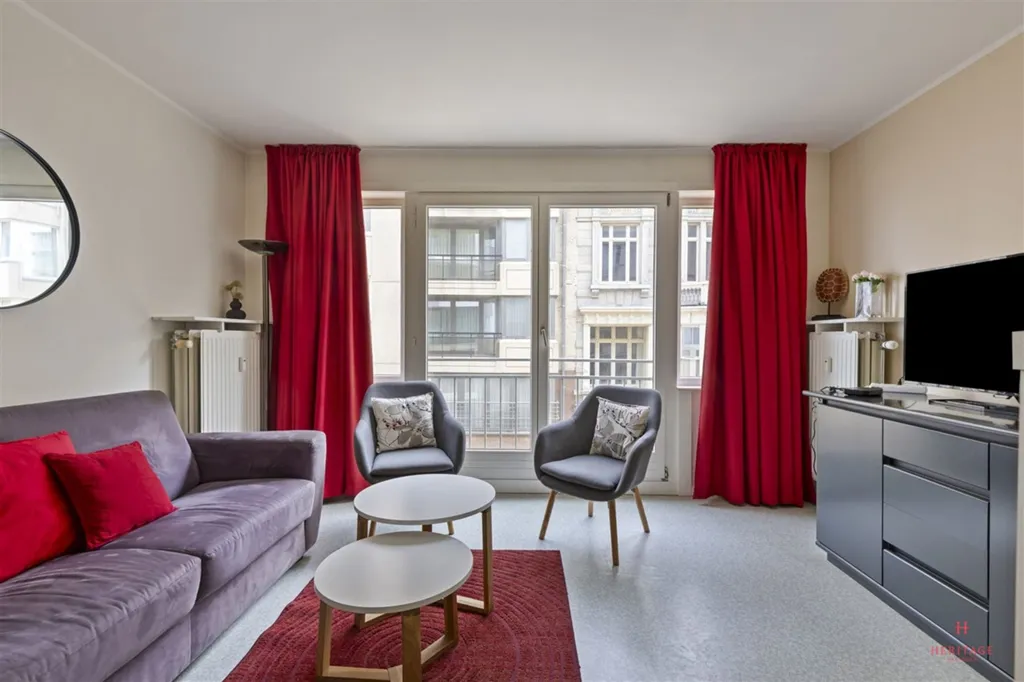 Living Room - Furnished Studio in Central Oostende