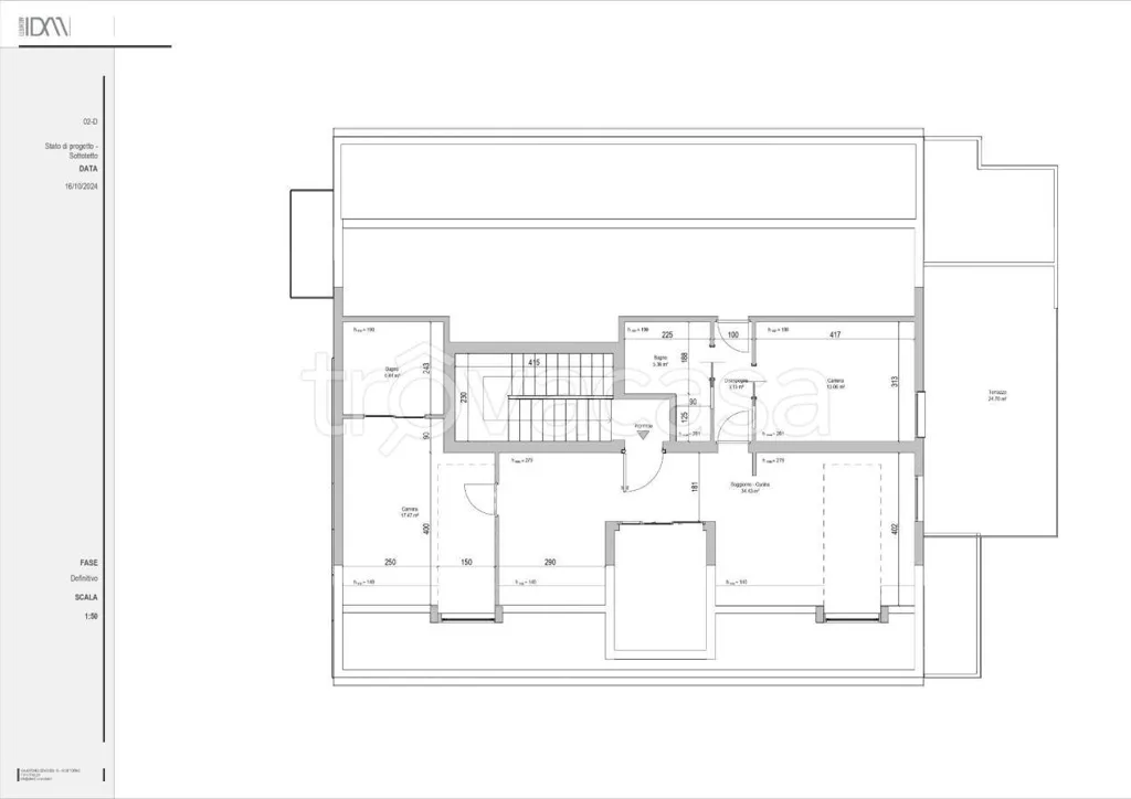 Plan - Retrofitted Mansard Apartment with Balcony in Bra