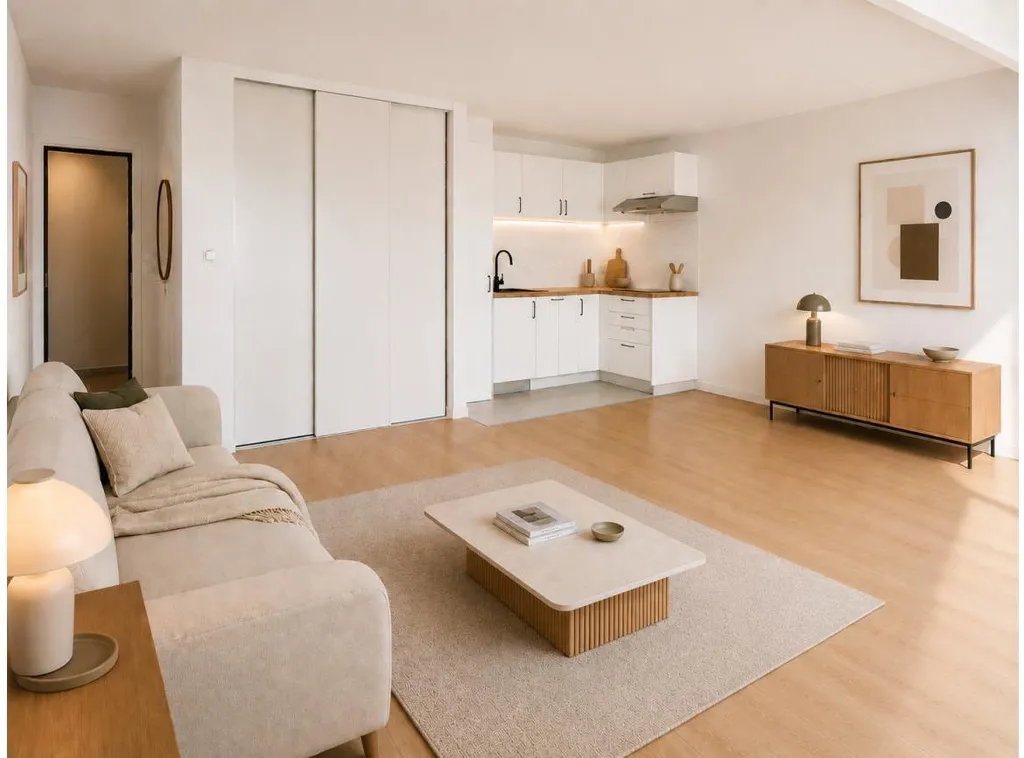 Séjour - Appartement T4 avec Balcon à Ambilly