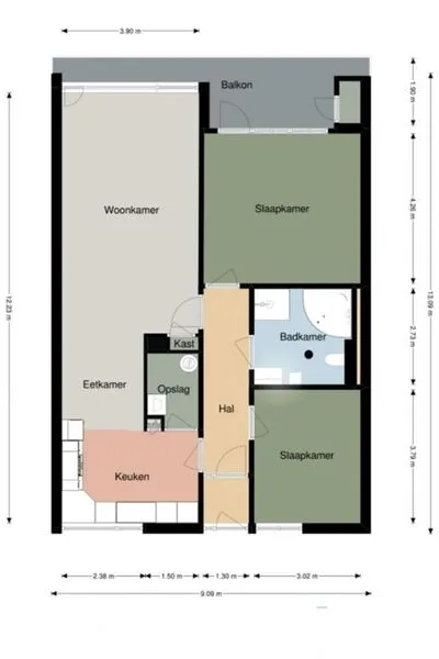 Plan - Apartment with Terrace in Enschede