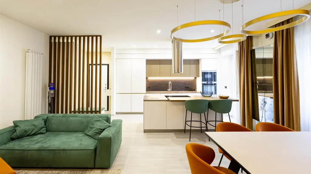 Séjour - Modernised Triplex with Private Garden in Andora