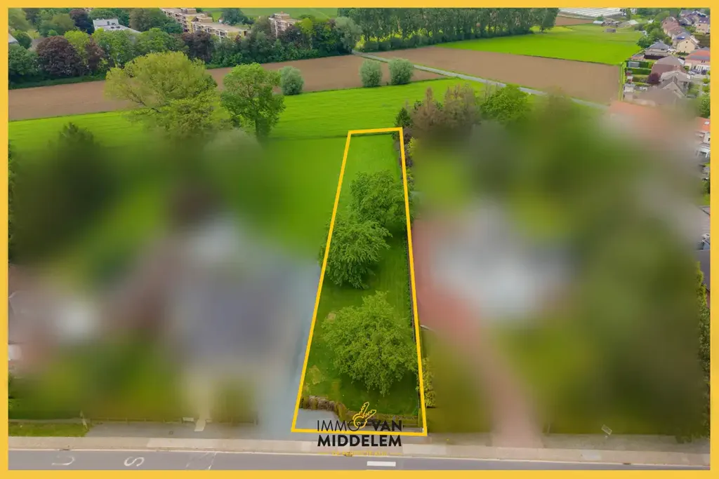 Vue aérienne - Terrain à Bâtir Centralement Situé à Groot-Bijgaarden