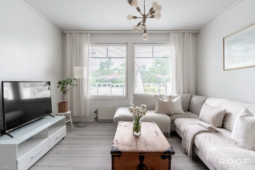 Séjour - Modern Flat with Garden in Sundsberg