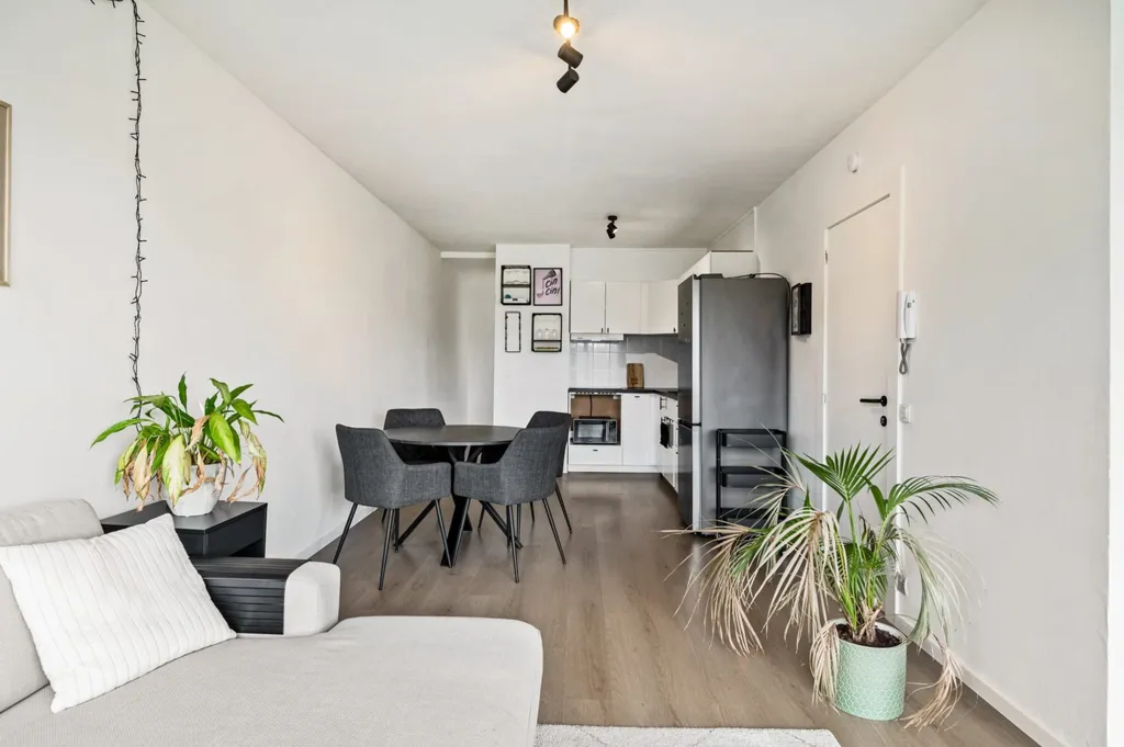 Living Room - Ready-to-Move Apartment with Garage in Kapellen