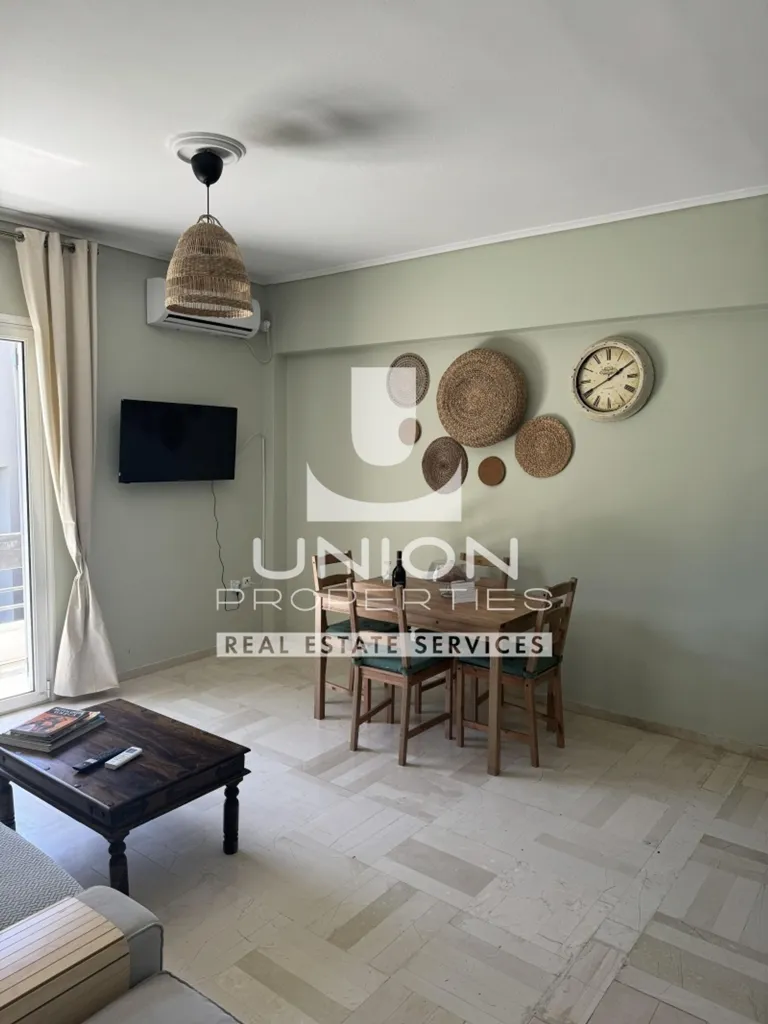Living Room - Furnished Apartment with Open View in Varitsa