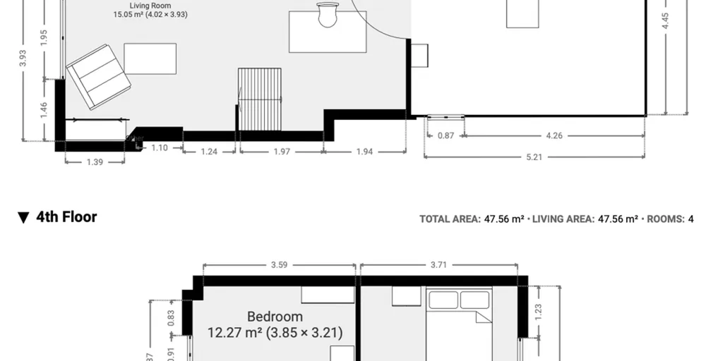 Plan - Appartements à Geraardsbergen avec Trois Appartements à Louer
