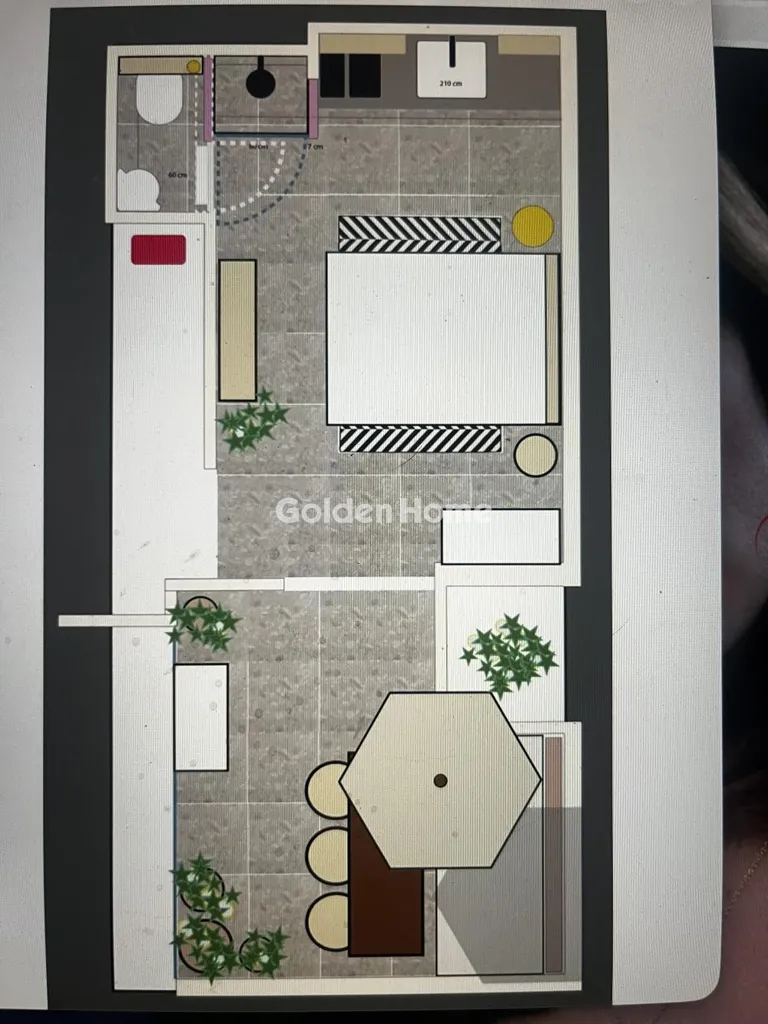 Planimetria - Apartment with Terrace in Athens Centre