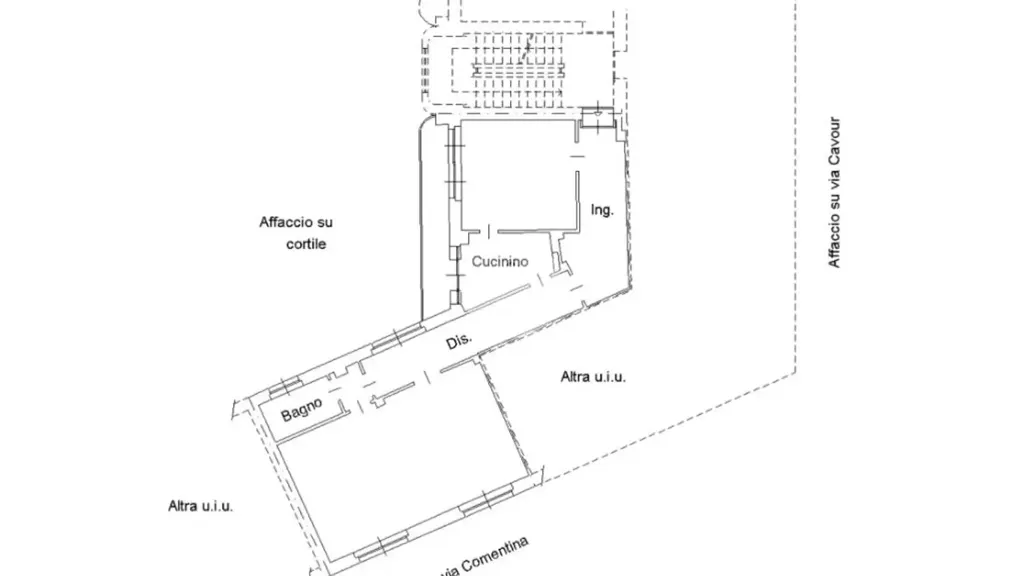 Planimetria - Triplex with Balcony in Asti's Historic Centre