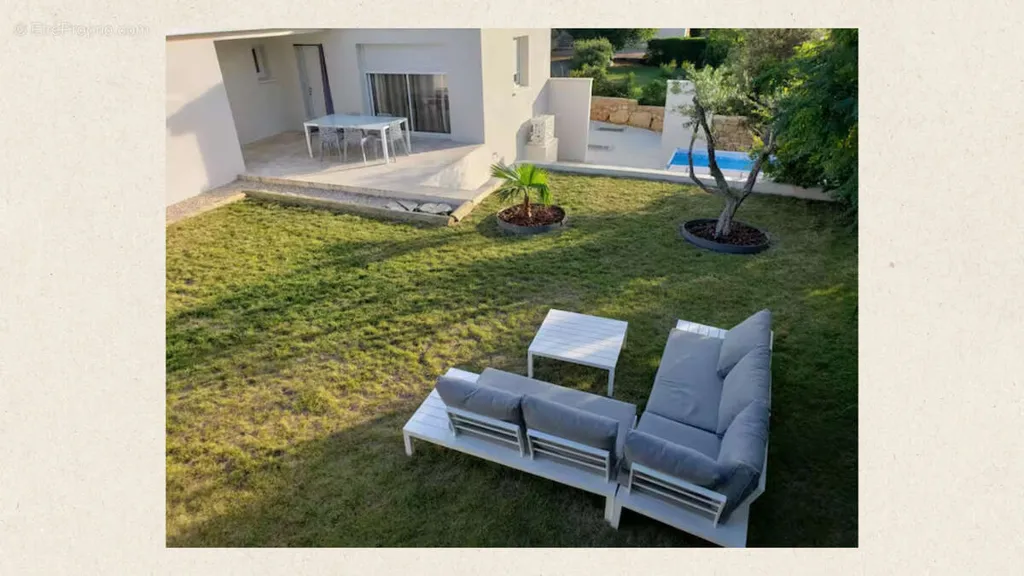 Garden - Recent Villa with Garden in Saint-Michel-d'Euzet