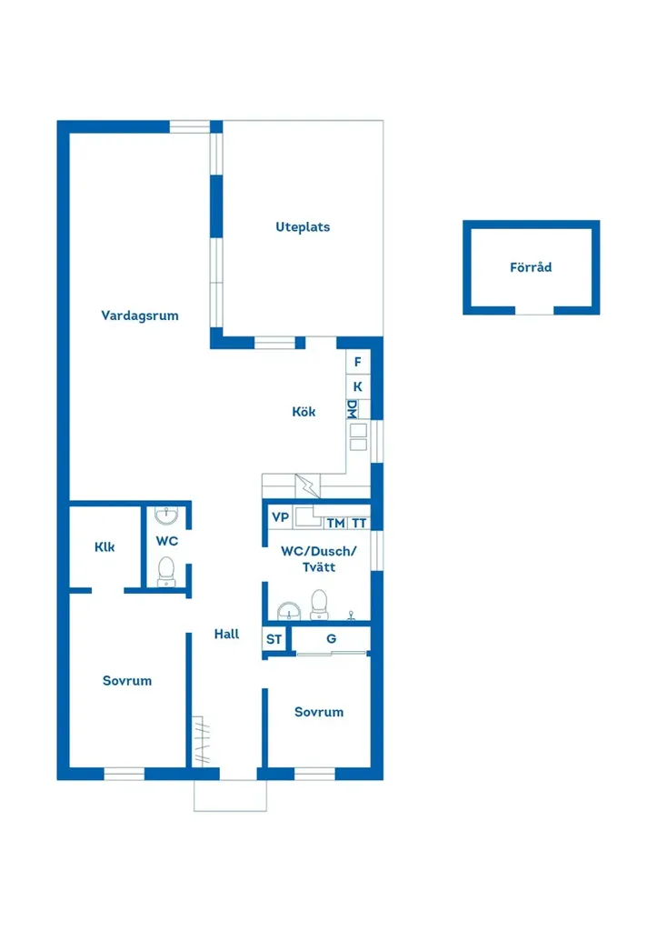 Plaan - Apartment with Field View in Viby