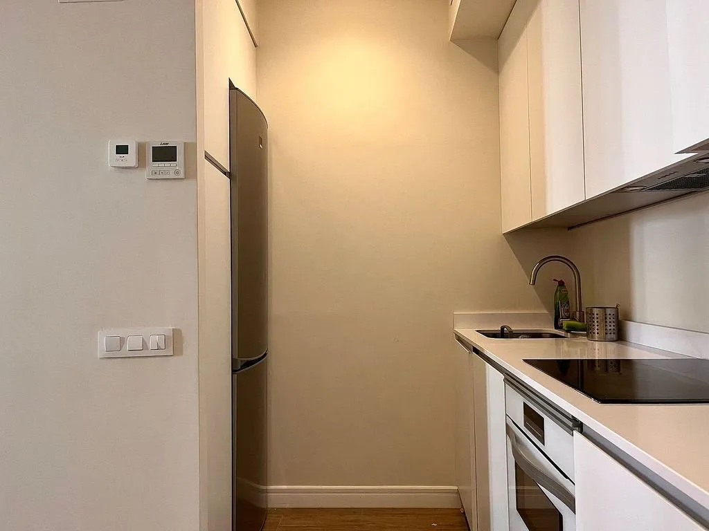 Köök - Amueblado Flat with Terrace in Madrid Centre