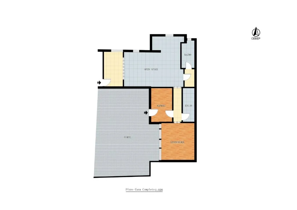 Floor Plan - Luxury Flat with Garden in Bagno a Ripoli