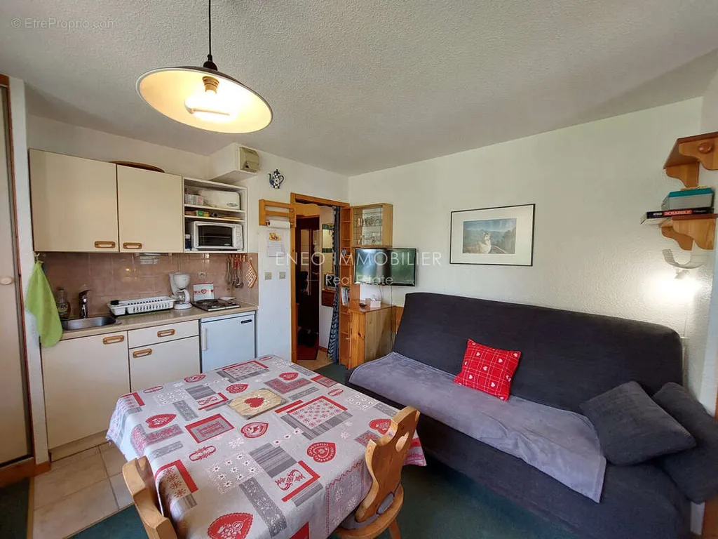 Sala da pranzo - Studio with Balcony on Ski Piste in Valezan