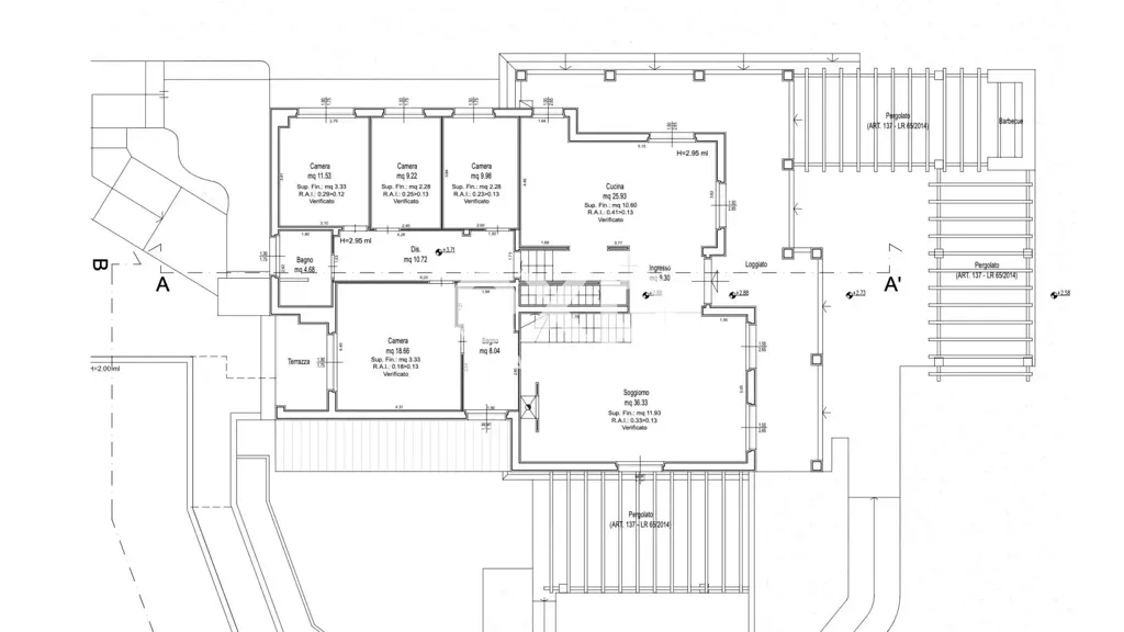 Plan - Villa with Saline Pool in Montaione