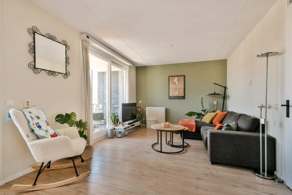 Living Room - Apartment with Balcony in Amsterdam Oud-West
