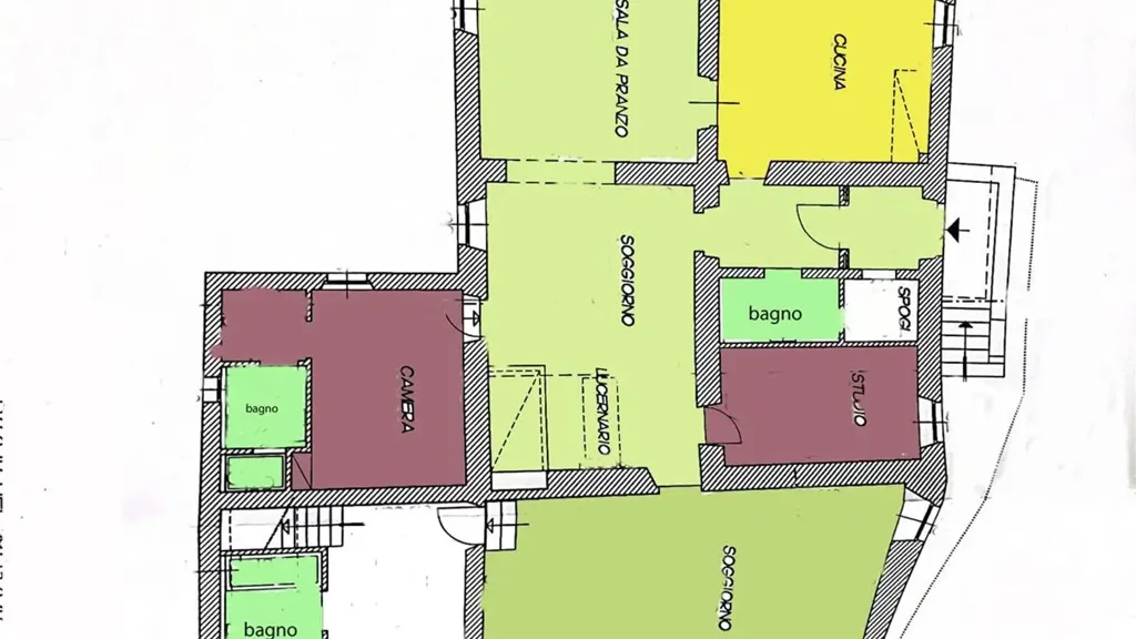 Plan - Colonica with Olive Grove in San Casciano