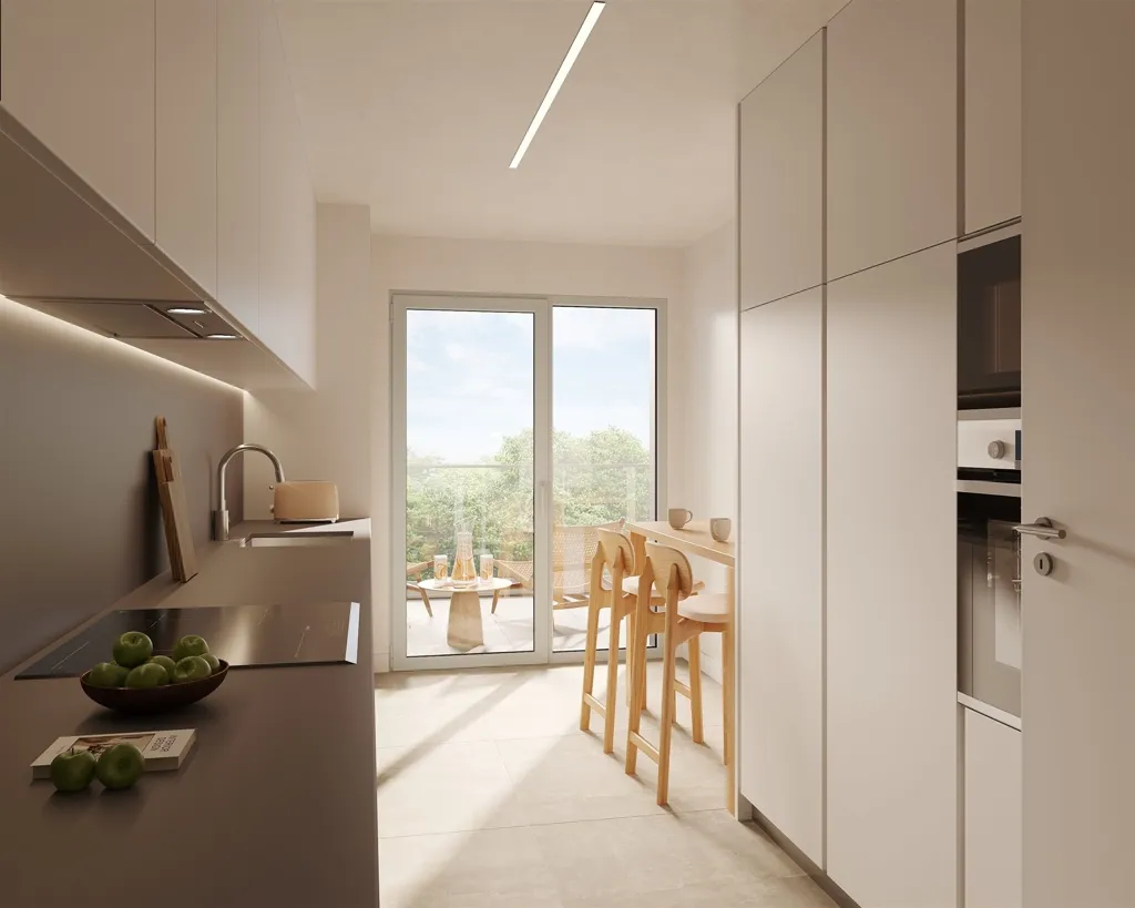 Köök - Modern Apartment with Sea View in Carcavelos