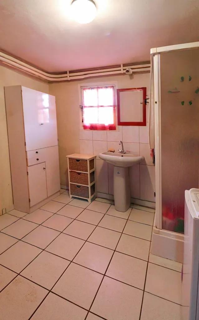 Buanderie - Maison 4 Chambres avec Sous-Sol Aménagé à Magnac Laval