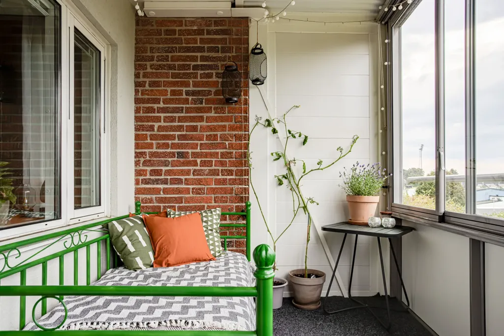 Balcon - Apartment with Balcony in Halland