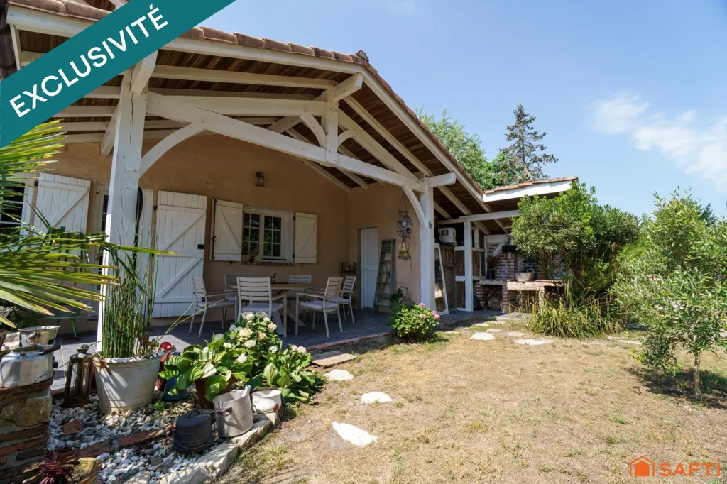 Terrasse - Villa Landaise avec Piscine à Léon