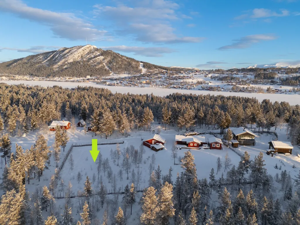 Õhuvaade - Plot with Garden in Söromsjön, Jämtland