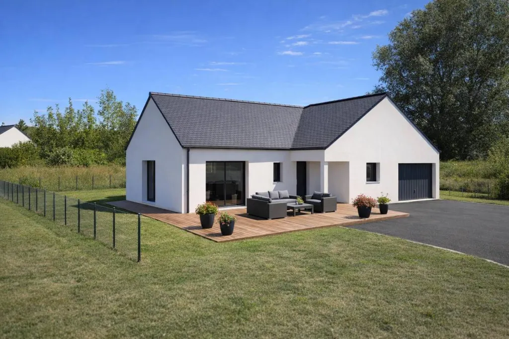 Extérieur - Maison de Plain-Pied avec Garage à Sannerville