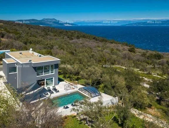 Vista aerea - New Villa with Pool near Labin