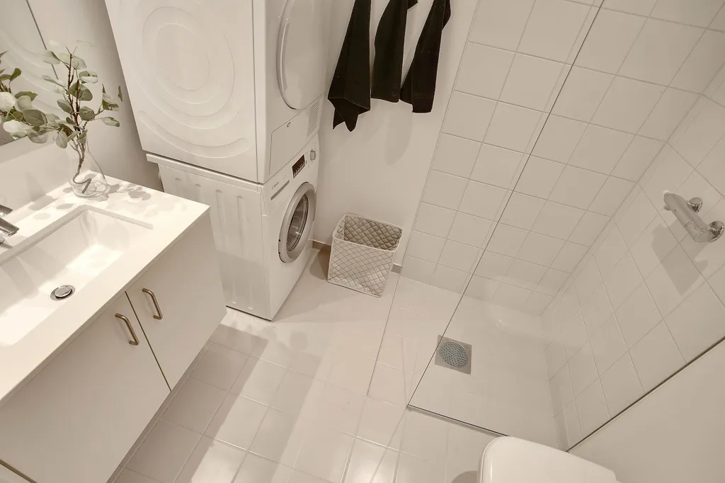 Salles de bain - Apartment with French Balcony in Aalborg