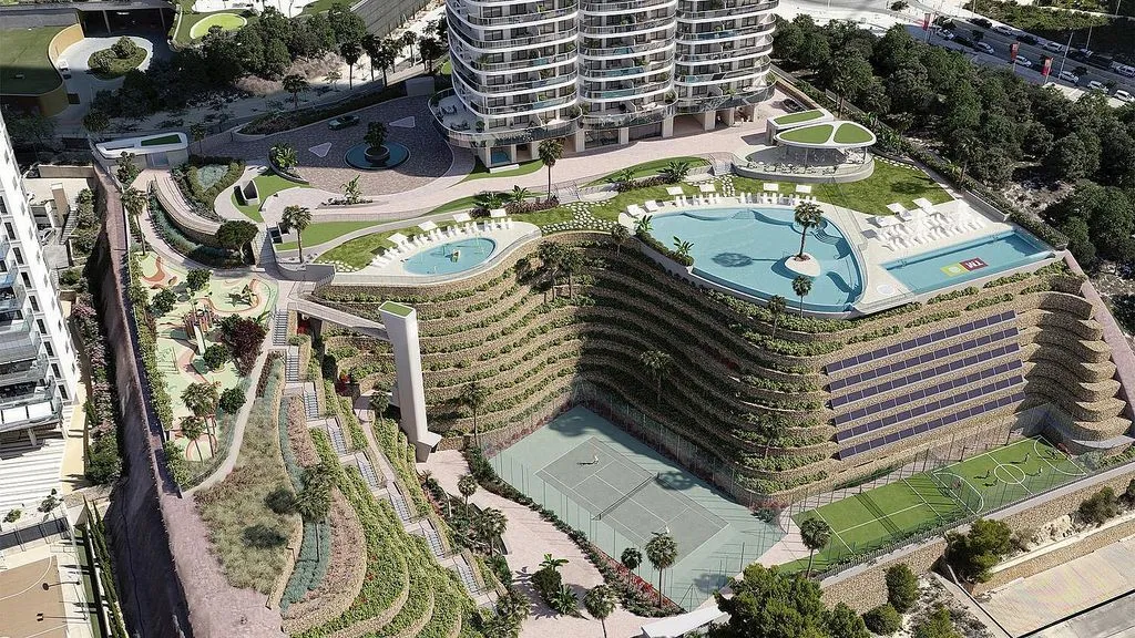 Õhuvaade - Apartment with Pool in Playa de Poniente, Benidorm