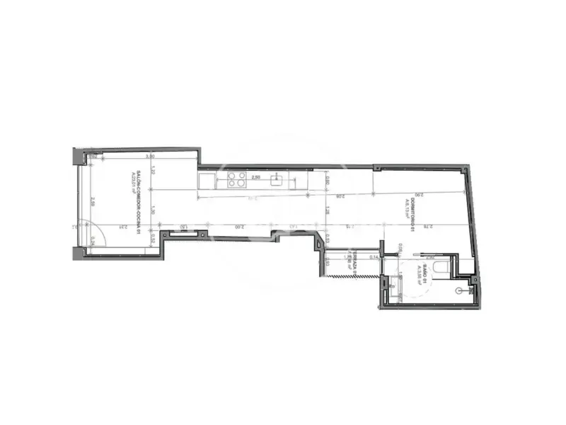 Plan - Contemporary Apartment in Patraix, Valencia
