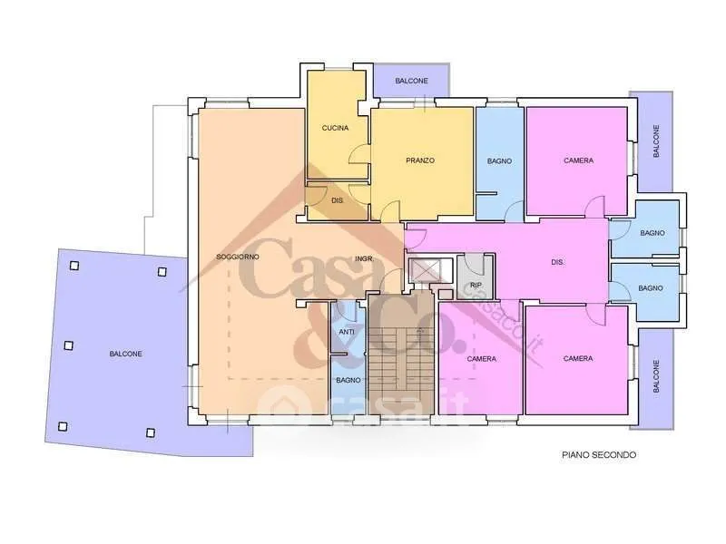 Plan - Apartment with Large Terrace in Carpi