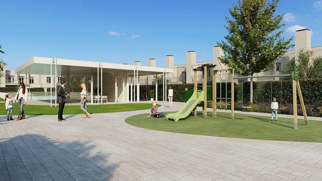 Garden - New House with Pool in SILENE El Peral, Valladolid