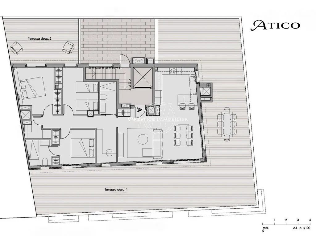 Plan - Luxury Penthouse with Terraces in Roses