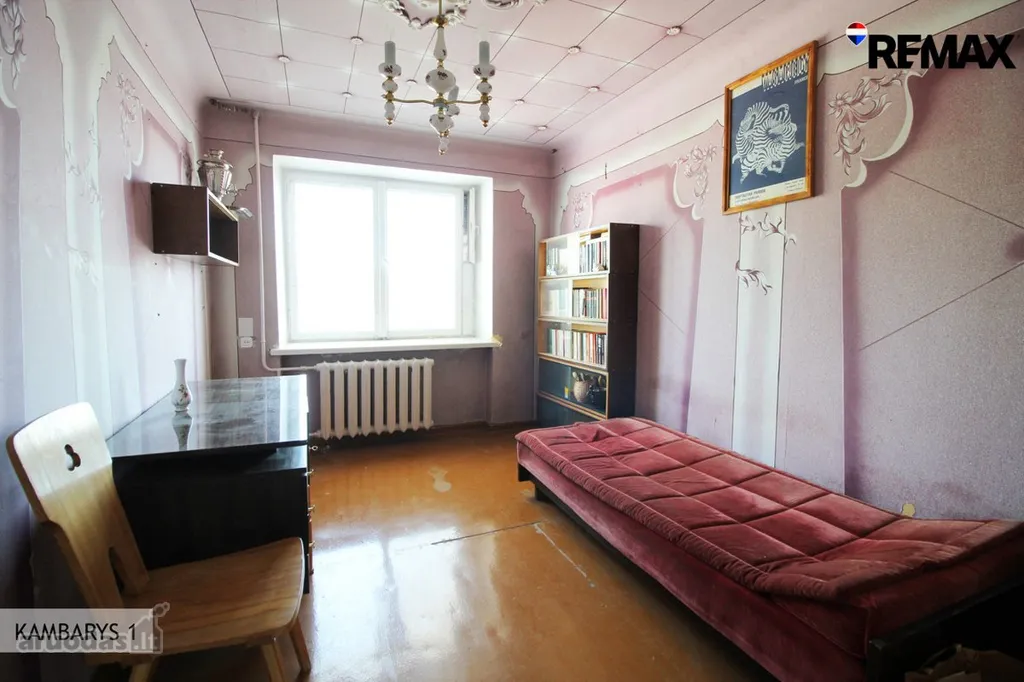 Bedrooms - 3-Bedroom Apartment with Balcony in Šiauliai Centre