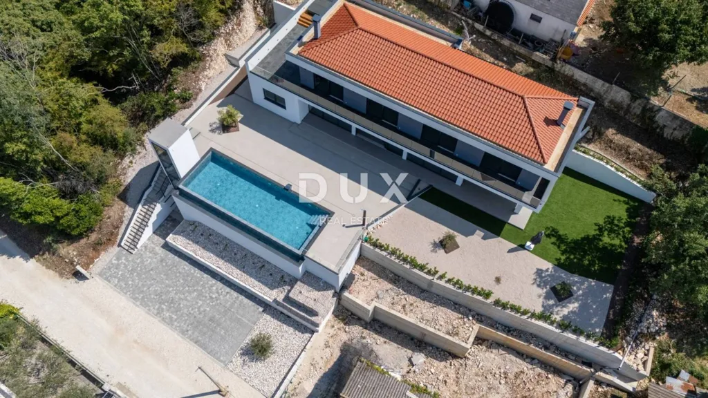 Vue aérienne - Luxury Villa with Infinity Pool in Vižinada