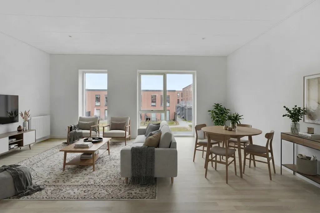 Séjour - 5-Bed Apartment with Garden in Kolding